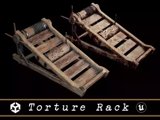 Medieval Inclined Spikes Torture Rack