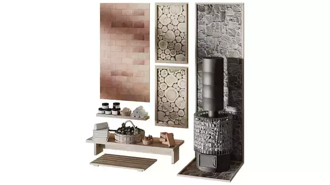 Sauna and bath filling set