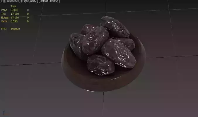 Date  Set M07 Low-poly 3D model 3