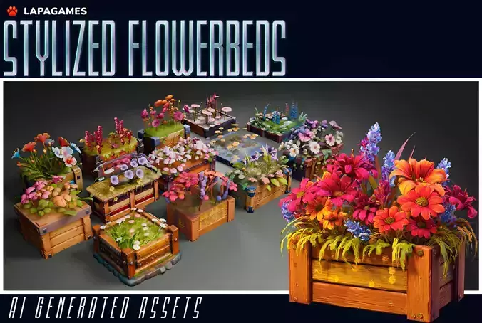 Stylized Flowerbeds