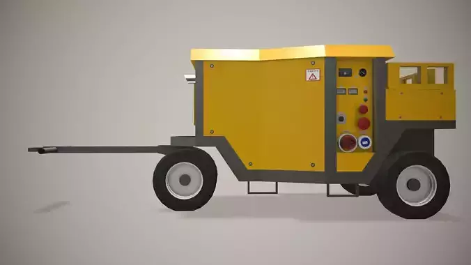 Ground Power Unit --369-- Low-poly 3D model 4