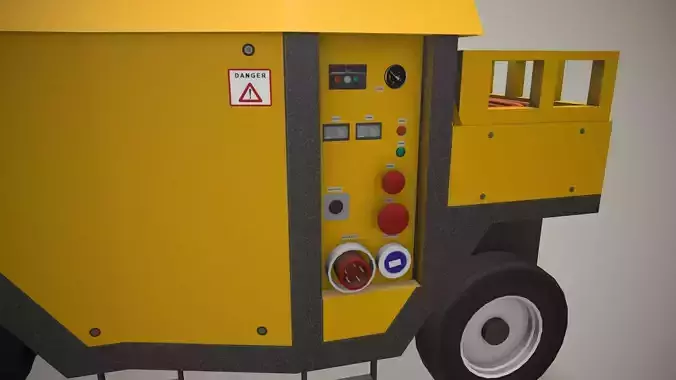 Ground Power Unit --369-- Low-poly 3D model 7