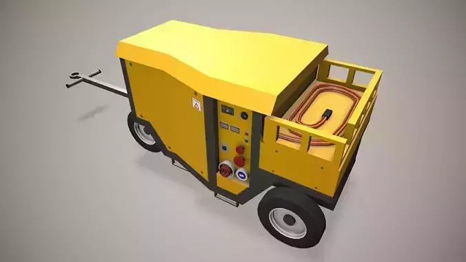 Ground Power Unit --369-- Low-poly 3D model 3