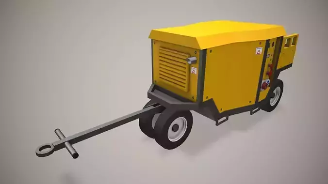 Ground Power Unit --369-- Low-poly 3D model 2