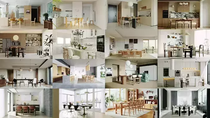 Dining Room Pack 02 for Unreal Engine