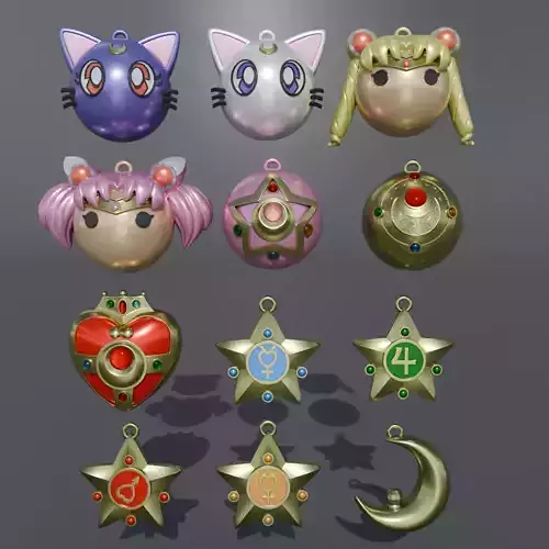 Sailor Moon - Christmas balls