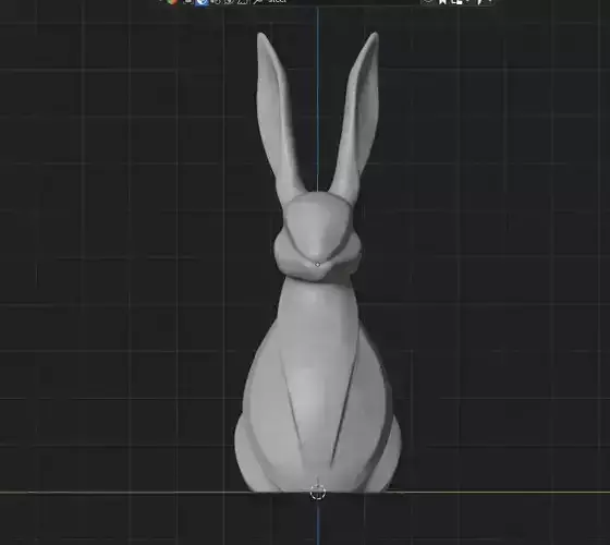 Stylized Rabbit Statue  3D Printing Model