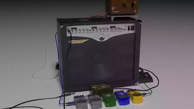 Ashdown Combo Guitar Amplifire and Effect Pedals