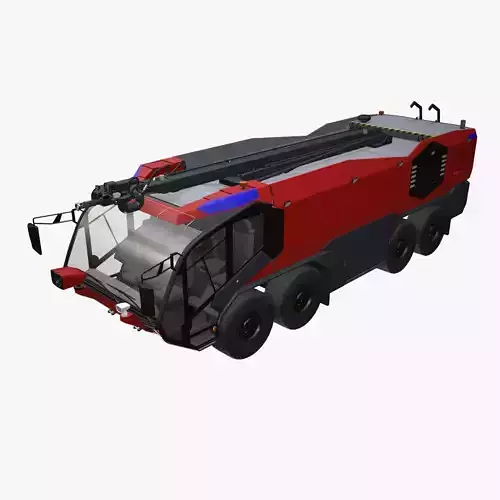 Airport Fire Truck 8x8 Red --371--