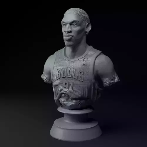 Dennis Rodman Chicago Bulls Premium Bust STL