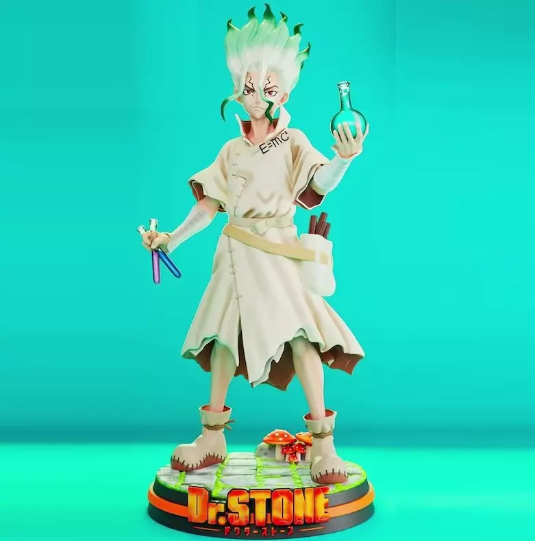 Senku Ichigami 3D STL 3D print model