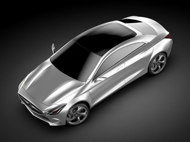 Mercedes Concept pack 3D model_7