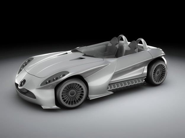 Mercedes Concept pack 3D model_14