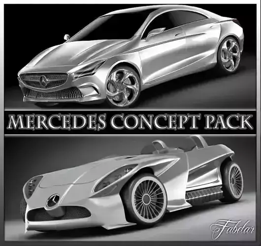 Mercedes Concept pack 3D model