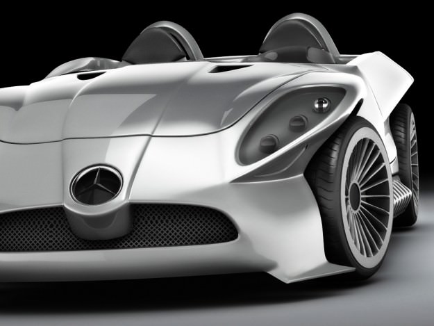 Mercedes Concept pack 3D model_16