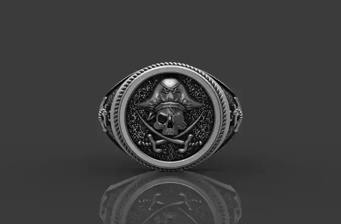 Pirate Skull Ring