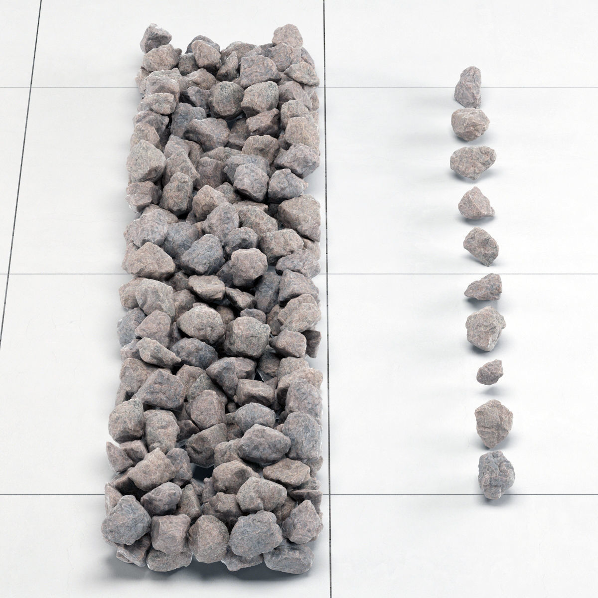 Rock stone 3D model_1