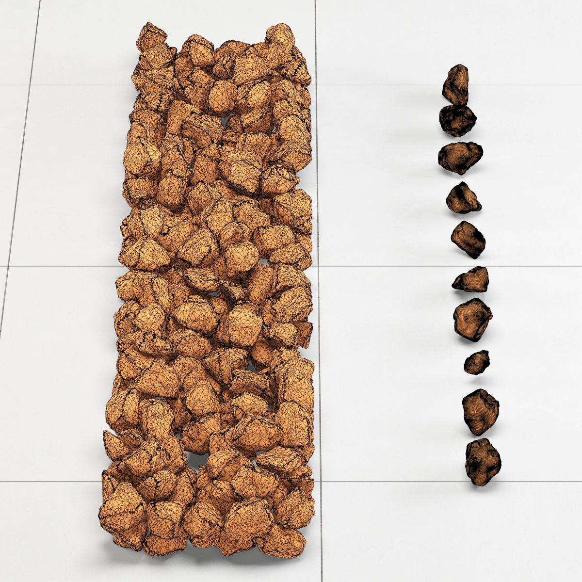 Rock stone 3D model_2