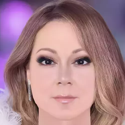 Mariah Carey Head - No Hair - Low poly head for game