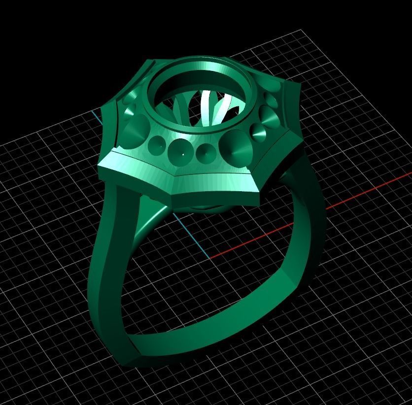 Stella engagement ring 3D print model_3