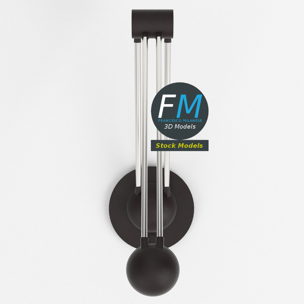 Desk lamp 2 3D model_6