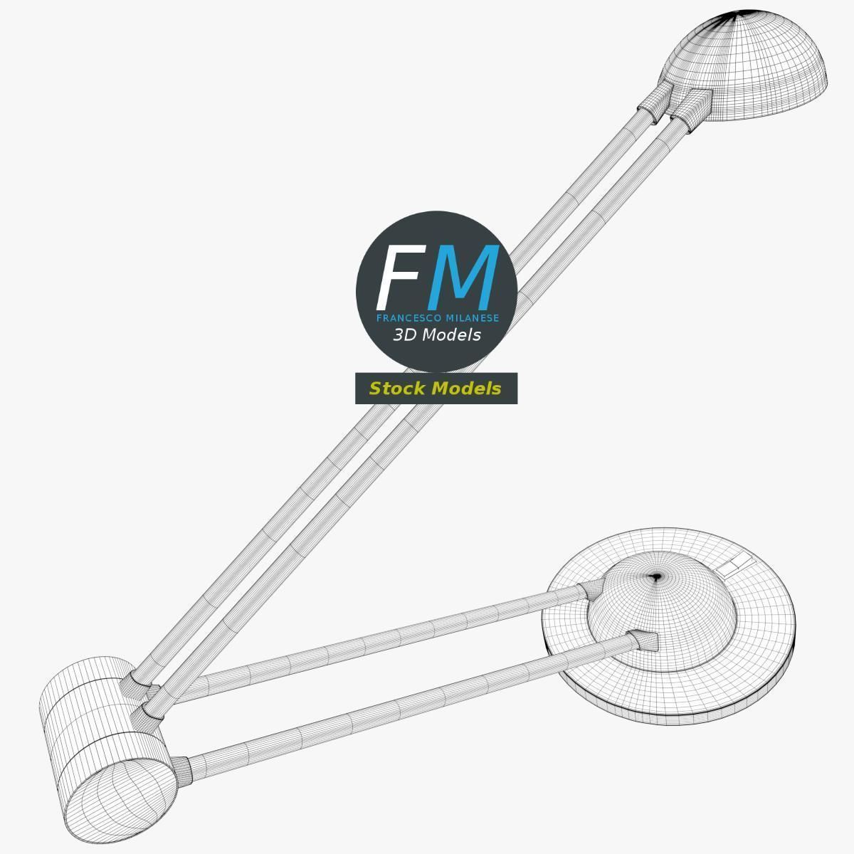 Desk lamp 2 3D model_8
