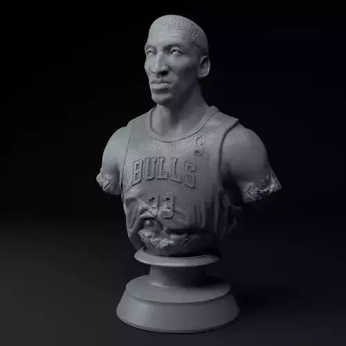 Scottie Pippen Premium 3D Bust STL