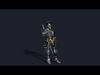 Skeleton Hero Warlord Low-poly 3D model_1