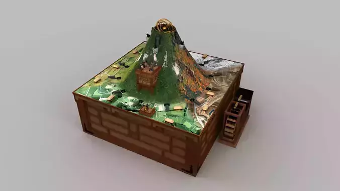 Korean Traditional Water Clock Okru 3D Model 