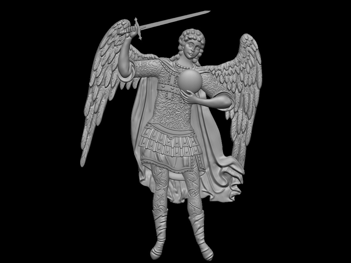 Arhangel Mihail Archangel Michael 3D print model_1
