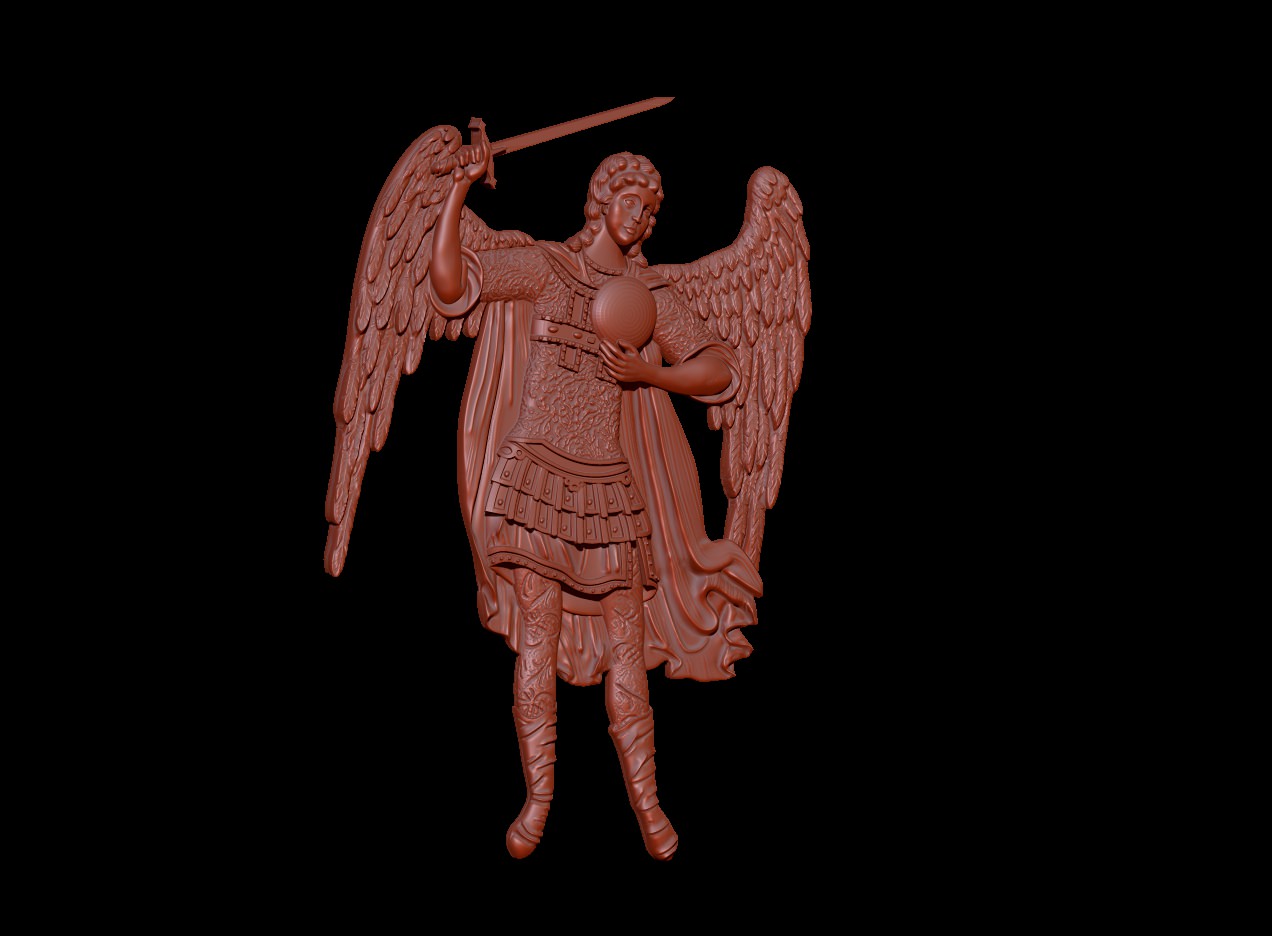 Arhangel Mihail Archangel Michael 3D print model_2