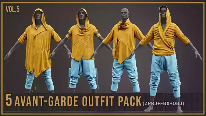 5 Avant-Garde Outfit Pack 