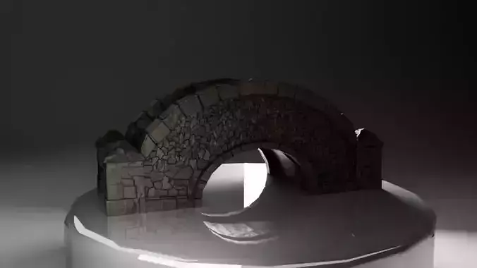 Detailed Stone Arch Bridge