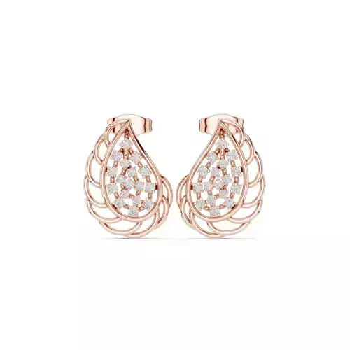 Round Diamond Earring