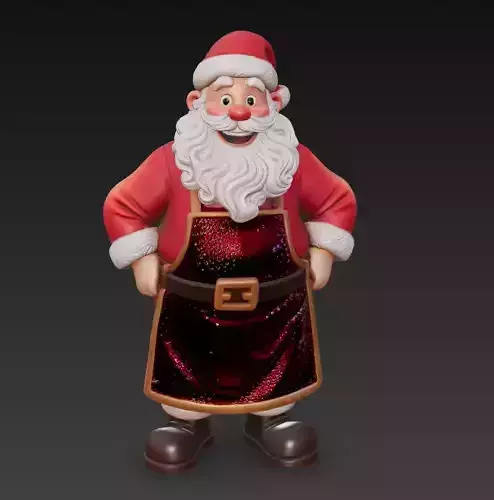 Santa Craftsman - Classic Workshop Christmas 3D Model