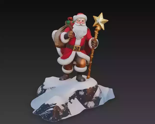 Starbringer Santa - Epic Christmas Sculpture 3D Model