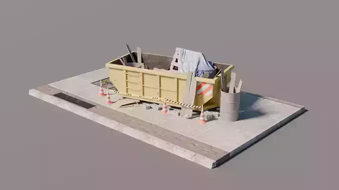 City Street Assets - Construction Waste Container