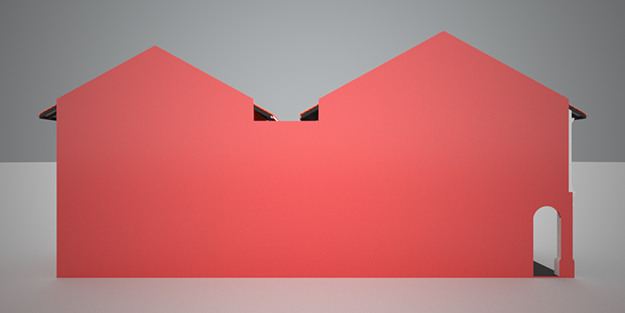 Shophouse Singapore Malaysia style 3D model_4