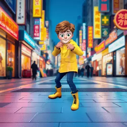 Adventurous Yellow Raincoat model pack