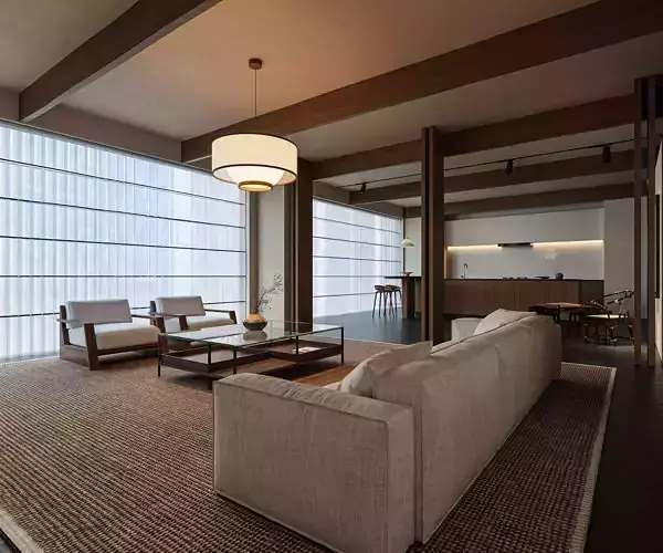 Interior Living Room Scene 