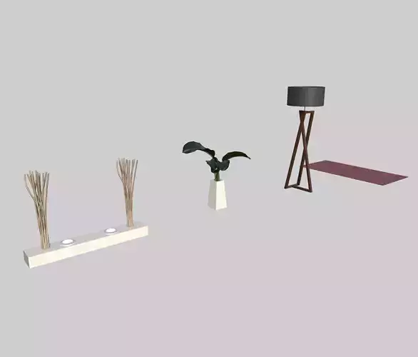 Modern Floor and Lamp