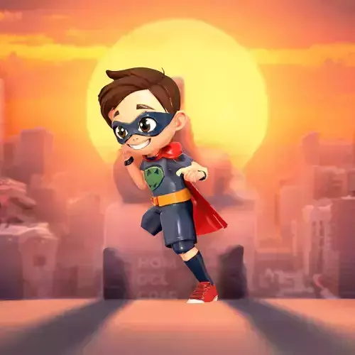 Animated Hero Boy model pack