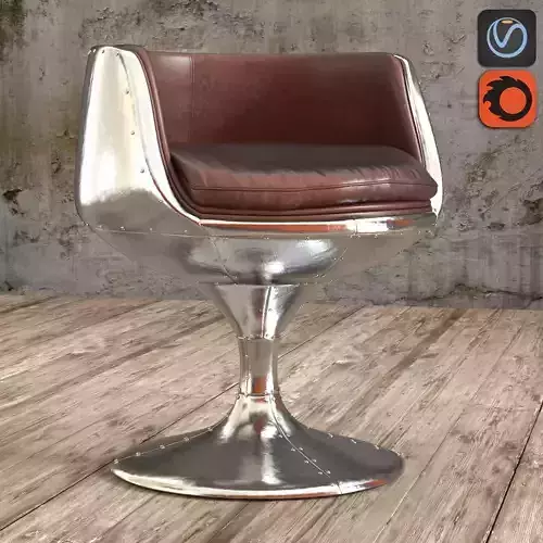 SEAT AVIATOR CUP CHAIR Low-poly 3D model