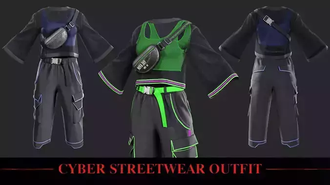 Cyber Streetwear Outfit