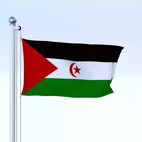 Animated Western Sahara Flag