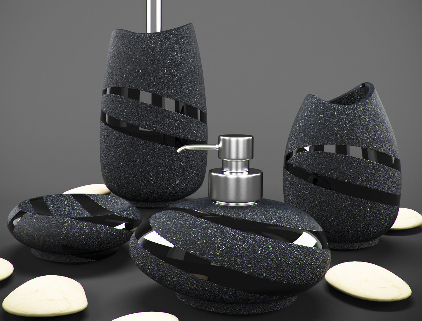 bathroom accessories 01 3D model_2