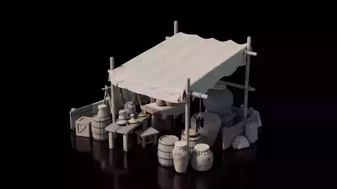 Medieval Bazar - Stall Tent 18