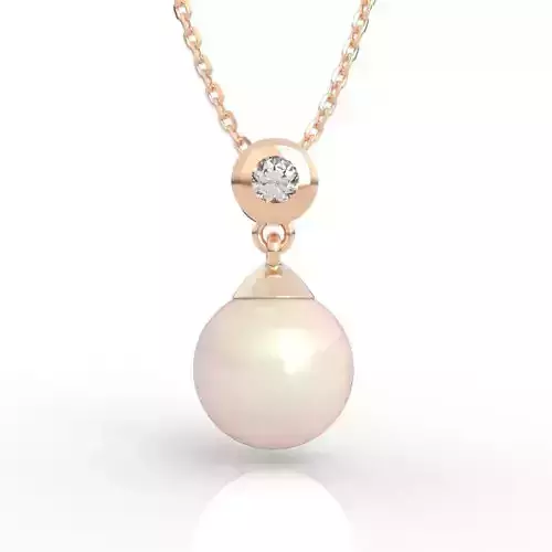 Elegant Simple Pearl Drop Necklace