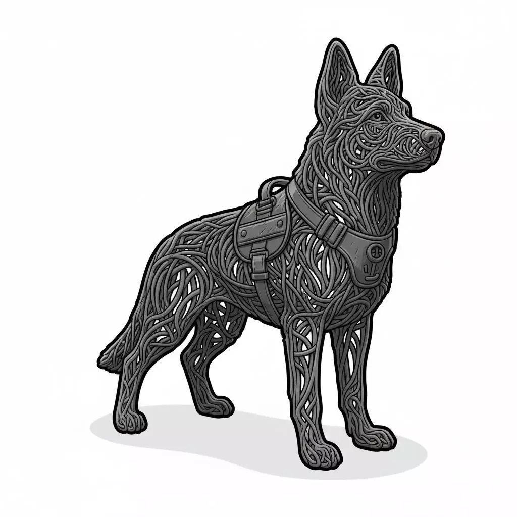 Rescue Dog 3D Model 3D print model