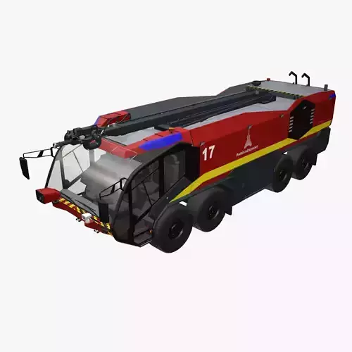 Airport Fire Truck 8x8 Paris --373--